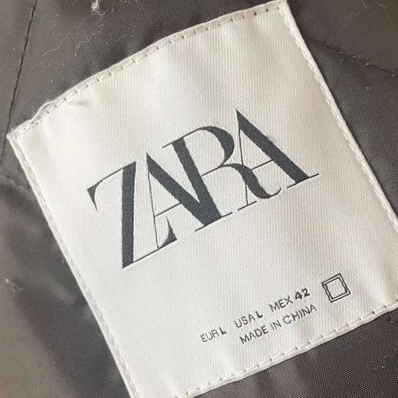 Zara Men's Camel Corduroy Lined Coat - Picture 5 of 5